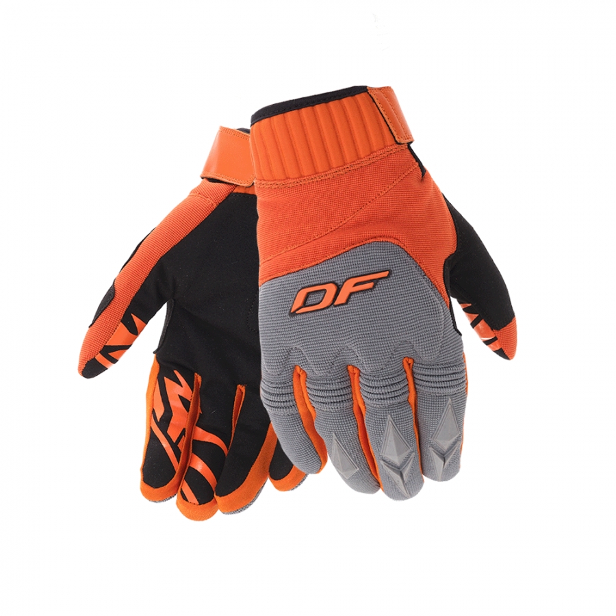 Перчатки DF ENDURO Gray-Orange-Black (2XL)  600122